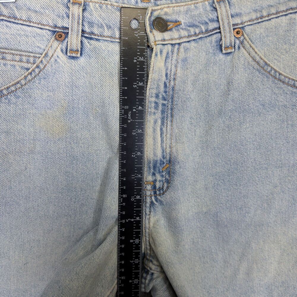 Levis Women 950 Relaxed Fit Denim Shorts Size 8 Light Wash High Rise Vintage 90s - Picture 7 of 12